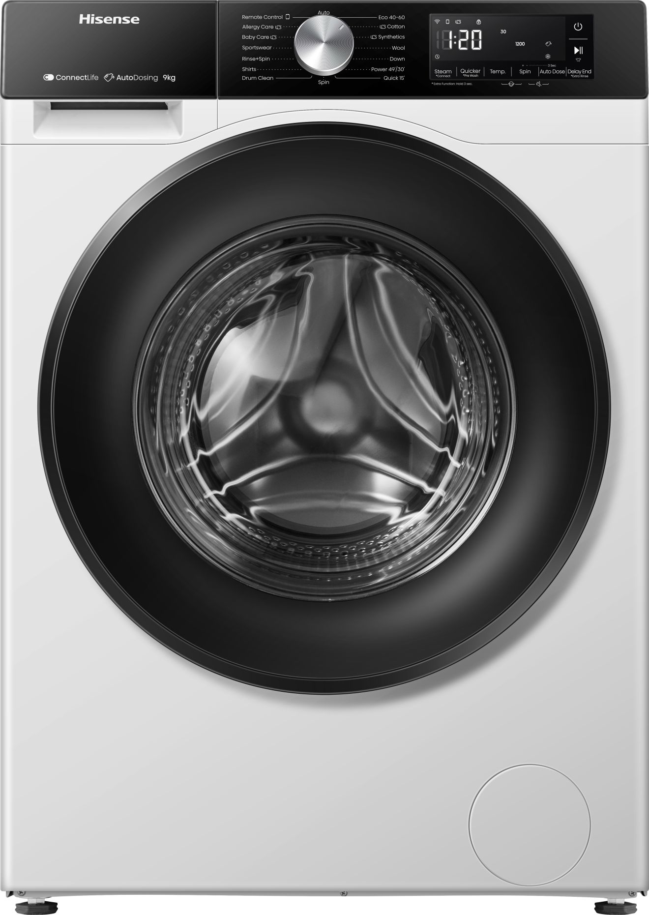 Pralni stroj WF3S9045BW3 Hisense